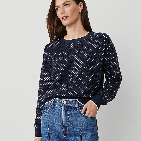 Ann Taylor Sweaters - NWT Ann Taylor Jacquard Wedge Sweater